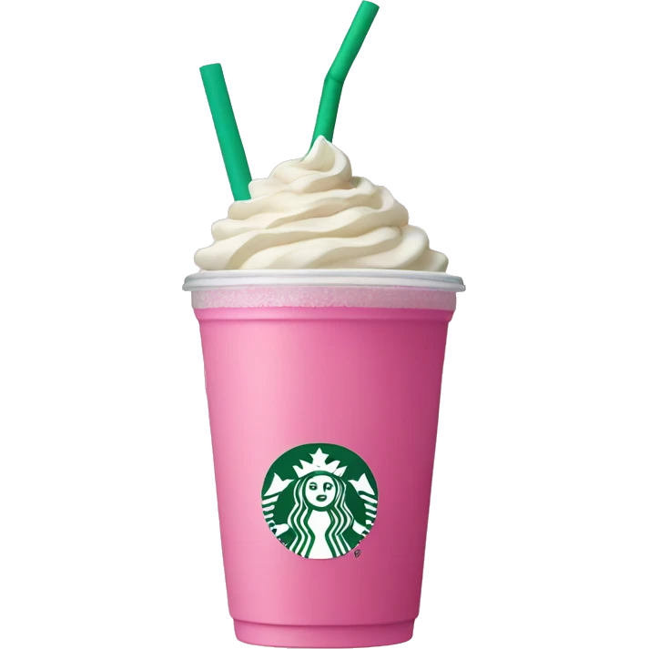 Starbucks pink drink emoji
