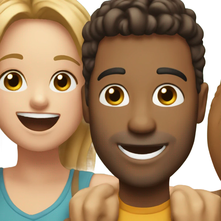 happy moment between friends emoji