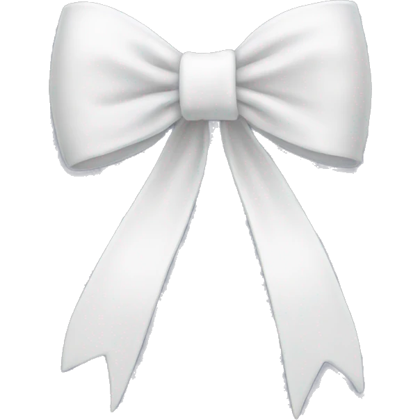 white bow emoji