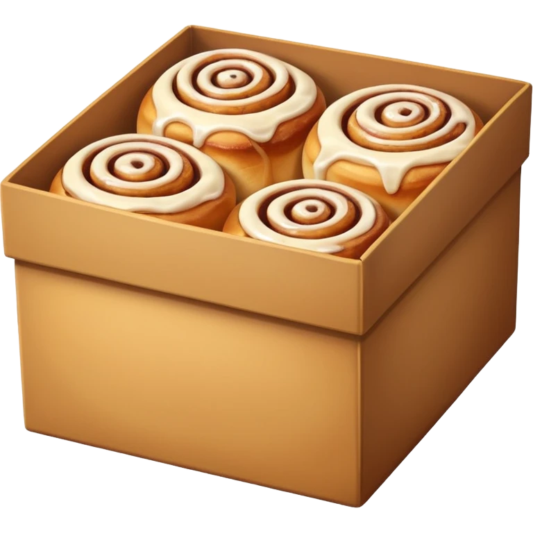 cinnabons in box  emoji