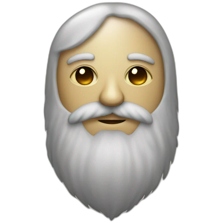 moon man with longred beard emoji