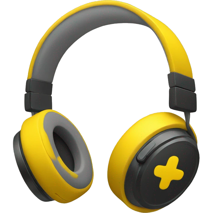 Yellow beats headphones emoji
