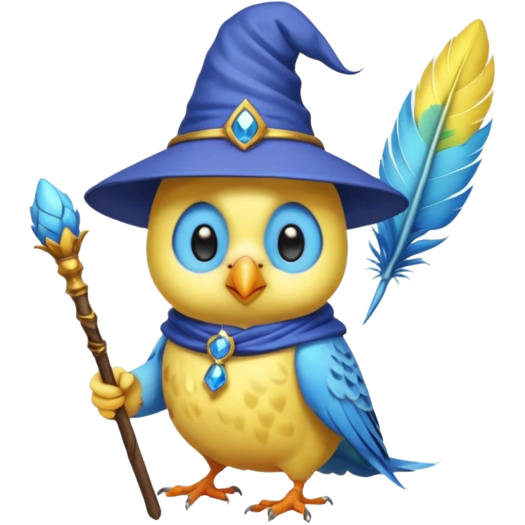 Budgie wizard emoji