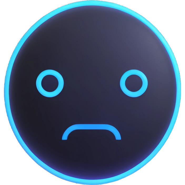 sleek black and blue emoji with glowing grid overlay, evoking cyber espionage and intelligence agency vibes, named 'The Grid' emoji