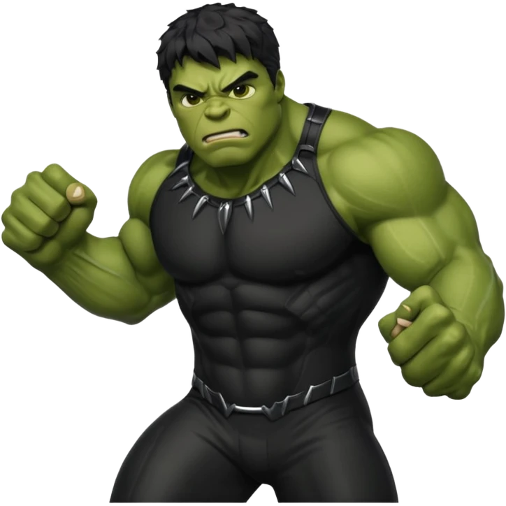 hulk de pantera negra emoji