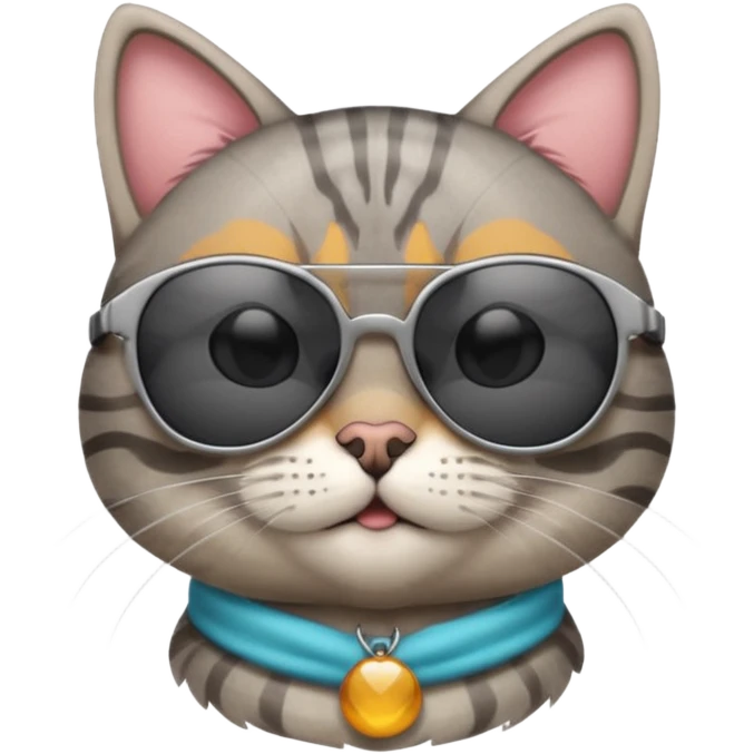 Cat wearing sunglasses emoji