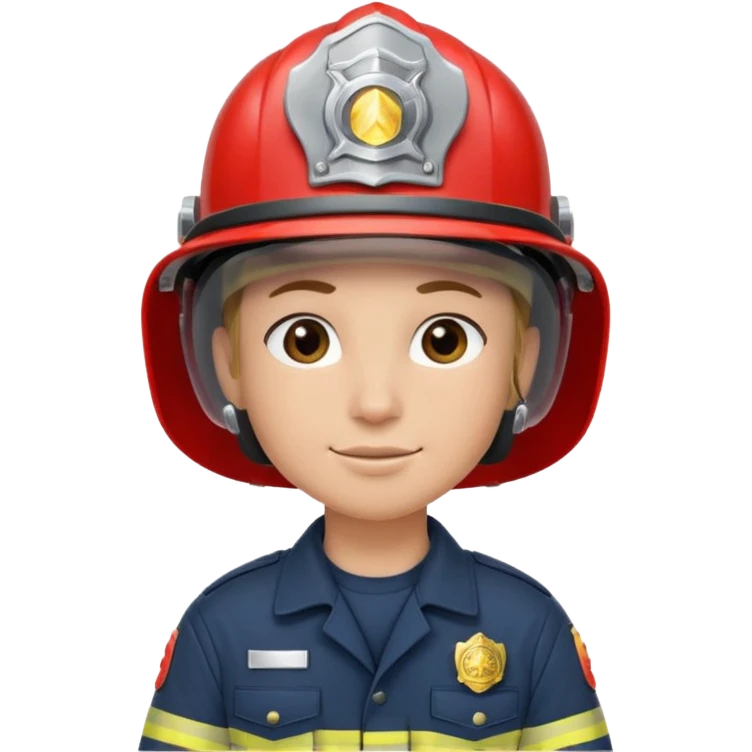 Fireman with earrings 
 emoji