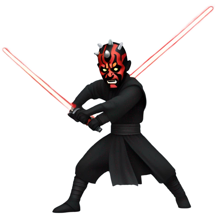 Darth Maul spinning his saber emoji
