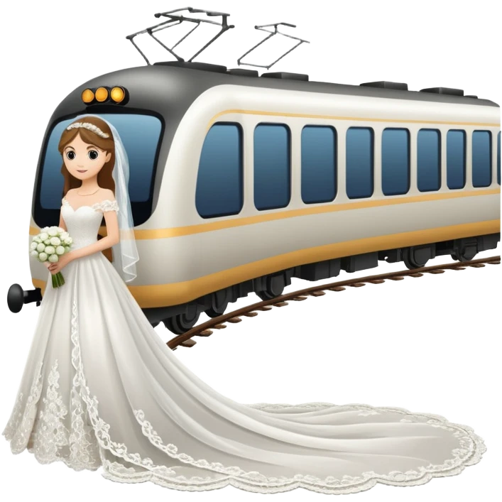 Wedding train emoji