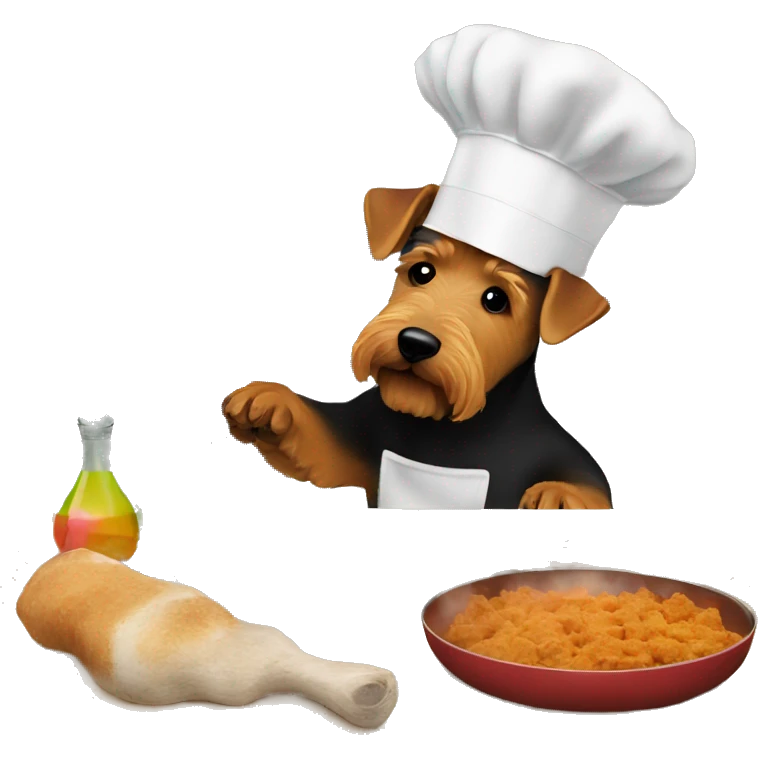 Welsh Terrier cooking emoji