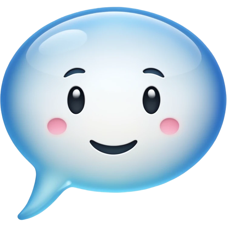 bulle de messagerie emoji