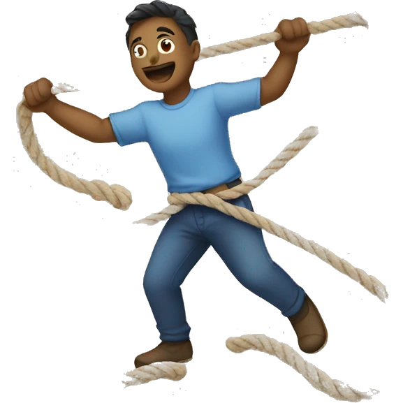 tugging rope emoji