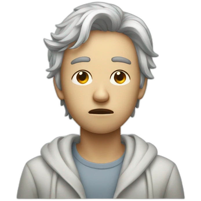 Feverish sick guy emoji