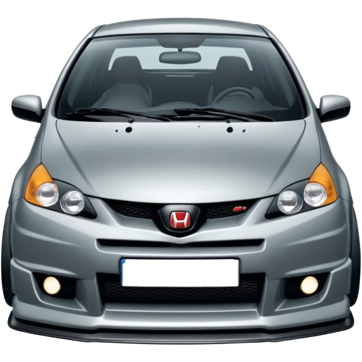 2004 grey Honda civic type r ep3 emoji