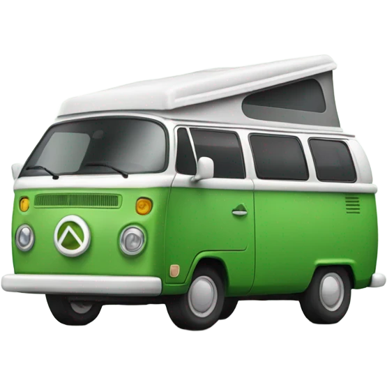 Green campervan emoji