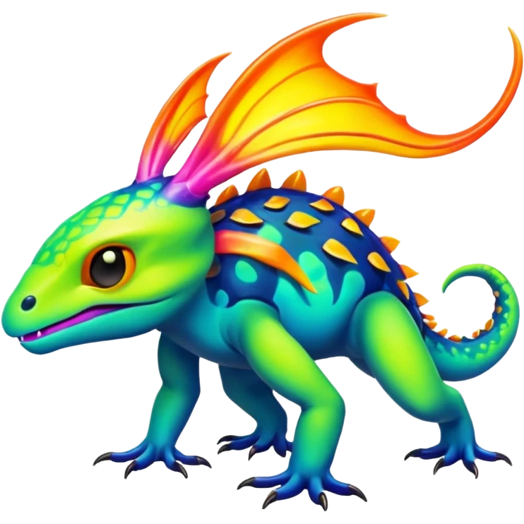  exotic tropical cyber-Litten-Linoone-Noibat-Fakémon-Pokémon-Vernid-creature emoji