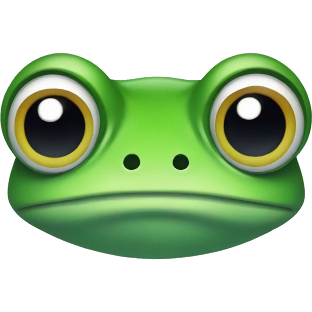 sad frog with big eyes emoji