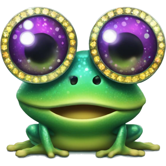 Disco frog emoji