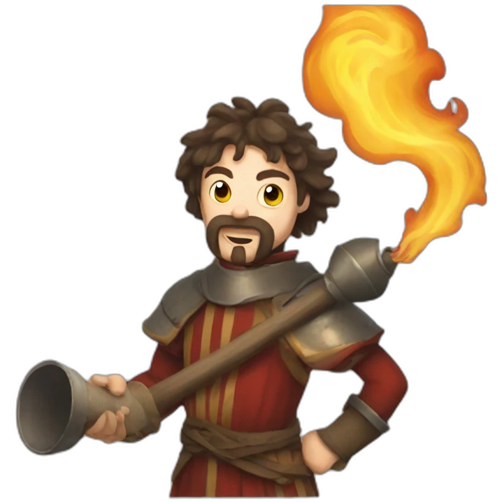 medieval firebreather emoji