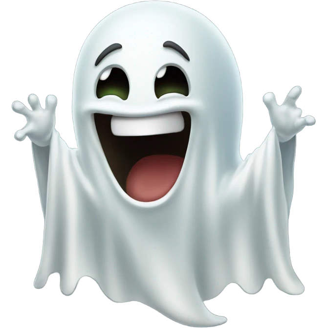 Laughing ghost emoji