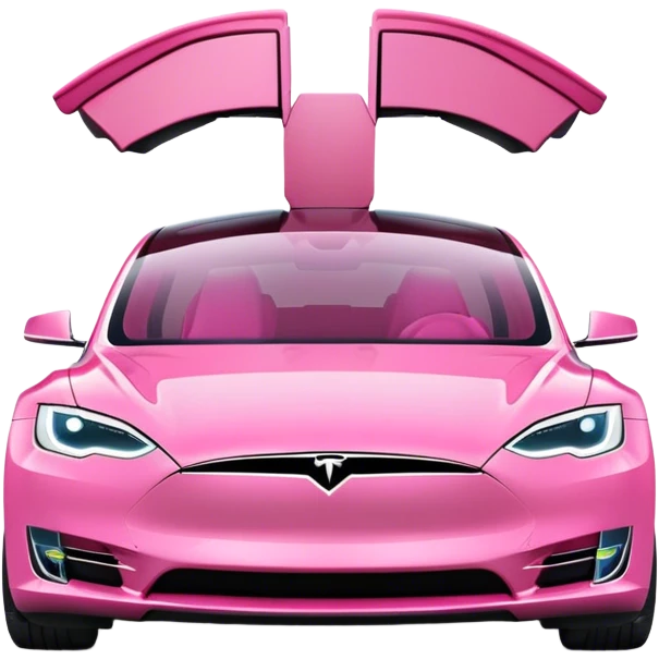 Pink tesla emoji
