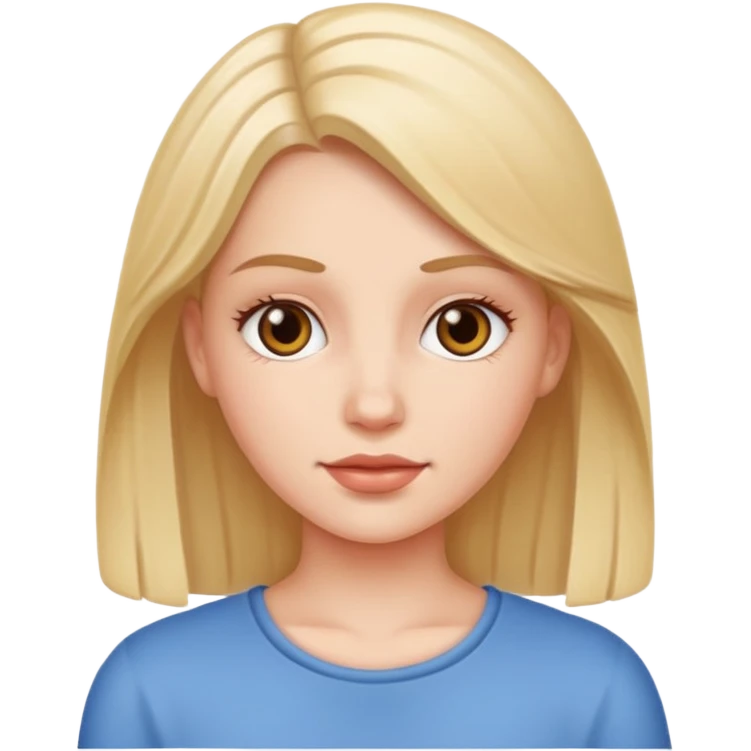 white girl with no bum emoji