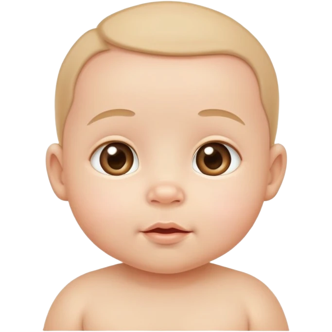 cute human baby with round cheeks emoji