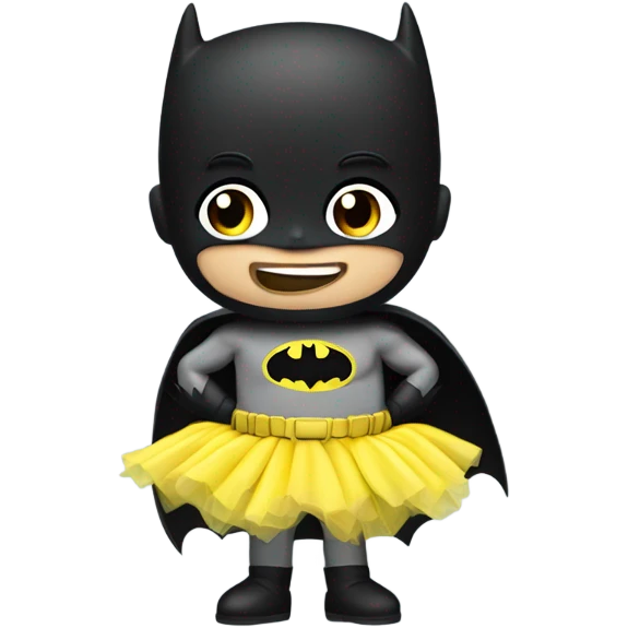 Batman sucking a banana in a tutu emoji