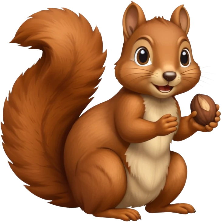 squirrel with a lot of work emoji