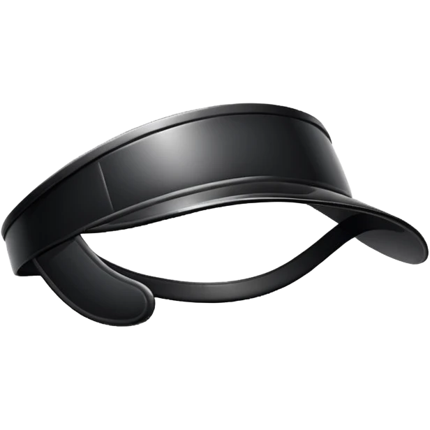 Sun Visors, black visor. emoji