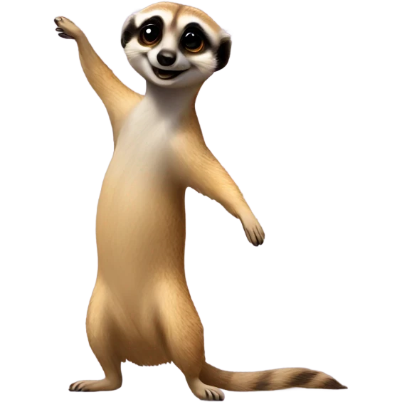 meerkat dancing on a pillow emoji