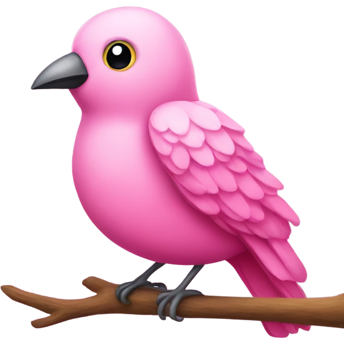 a pink bird emoji