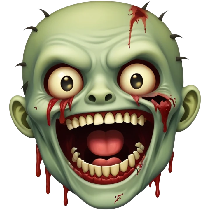 зомби смеется emoji