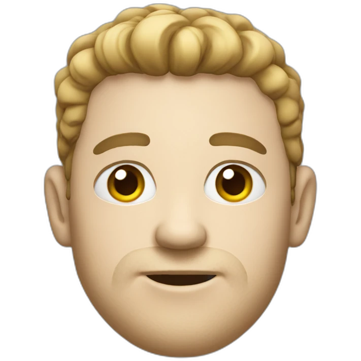 a white man wearing an ugly christmas sweater emoji