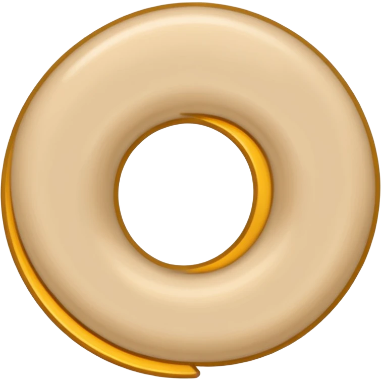 A beige loop emoji