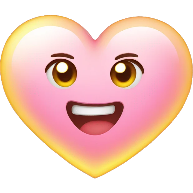 glowing heart emoji emoji