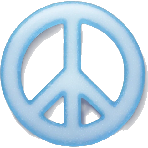 Iced peace sign emoji