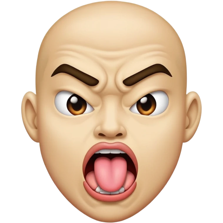 sticking out tongue with mean attitude  emoji