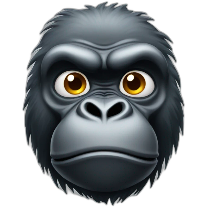 a sweating gorilla emoji