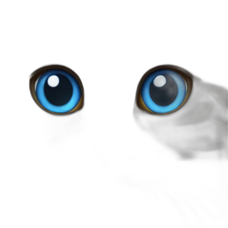 blue eyed cat emoji