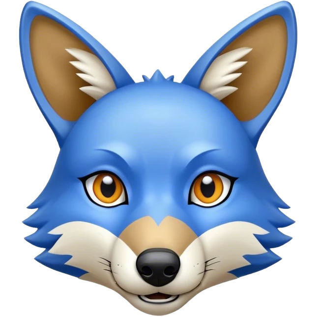 Blue Coyote emoji
