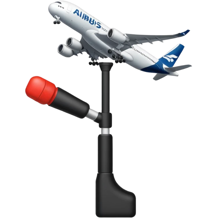 An airbus A380 sidestick emoji