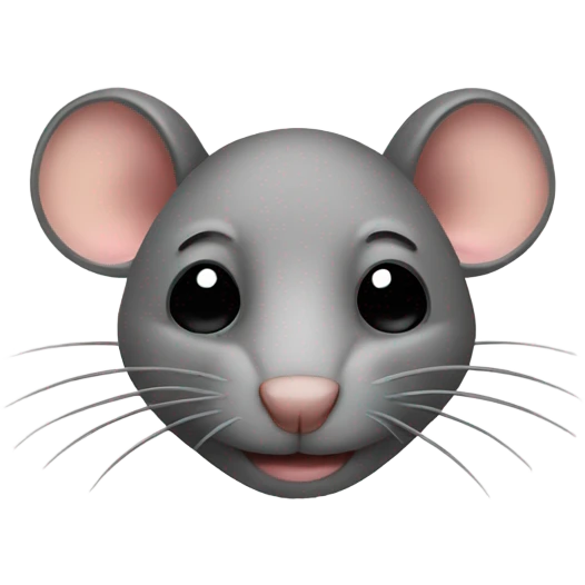Rat covering his eyes with his hands emoji