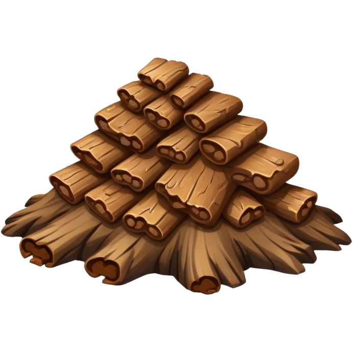Poop on a log emoji