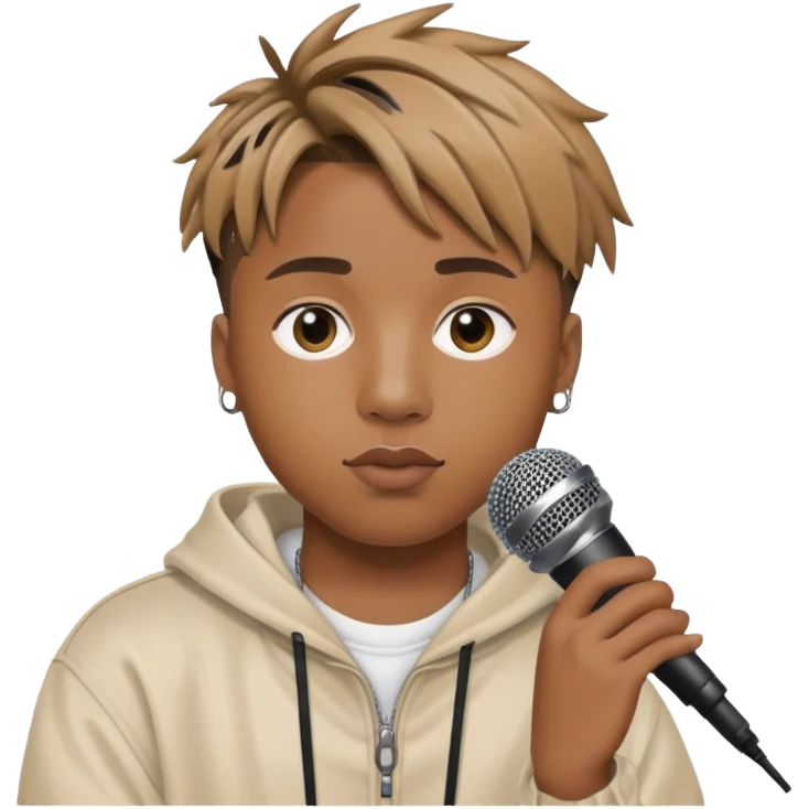 Juice WRLD holding a microphone  emoji