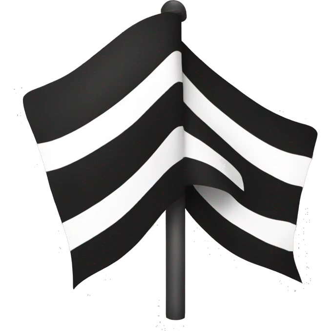 Black and white flag with the inscription "Merlou"  emoji