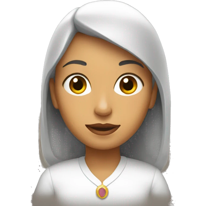 Una mujer calva emoji
