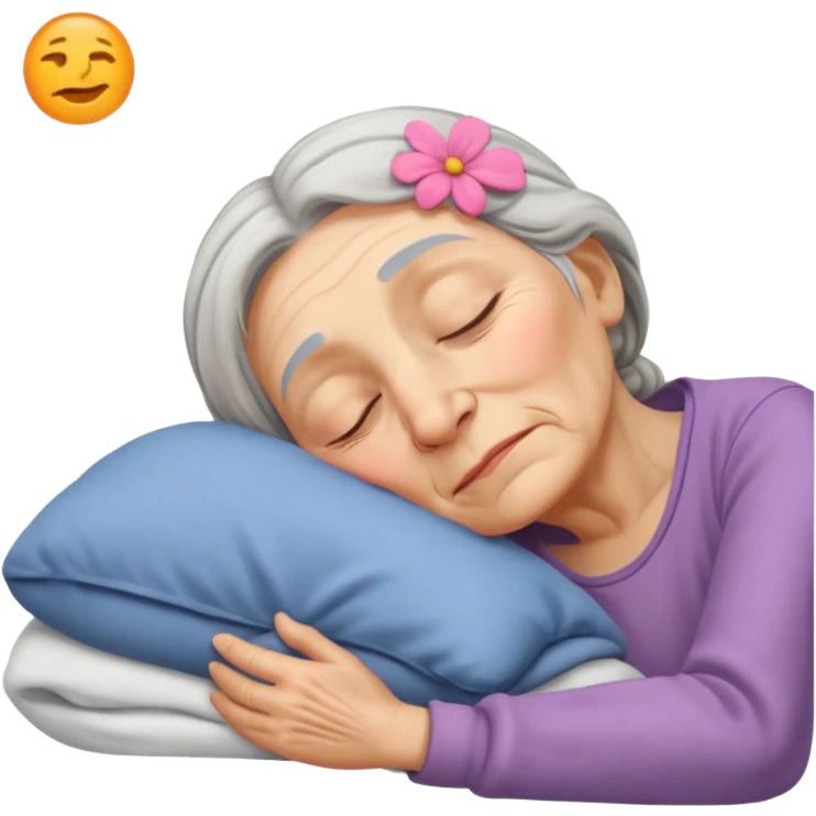 Бабушка спит emoji