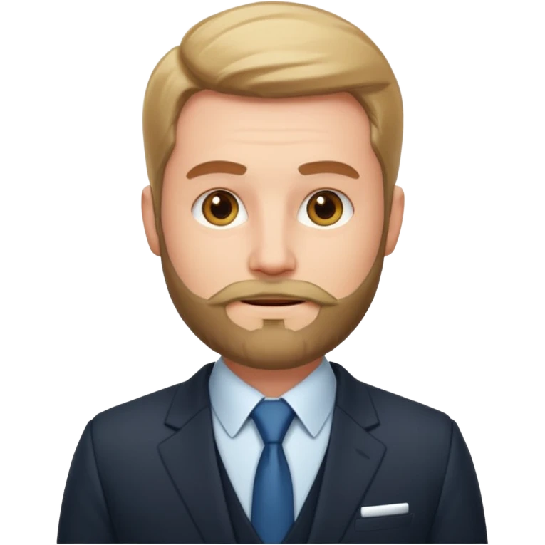 ceo earth management with light beard emoji