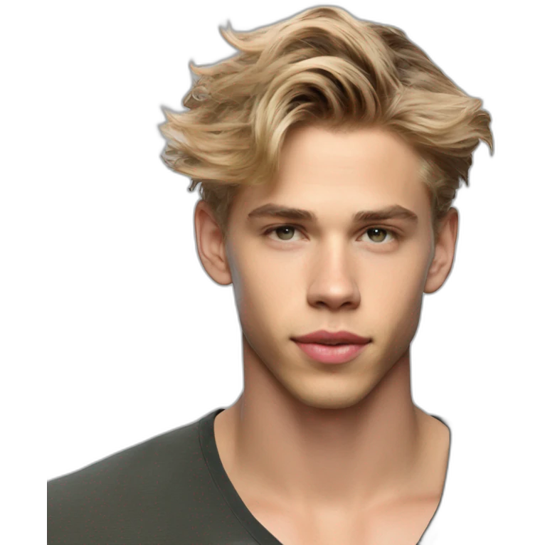Austin Butler handsome actor dune short hair man emoji